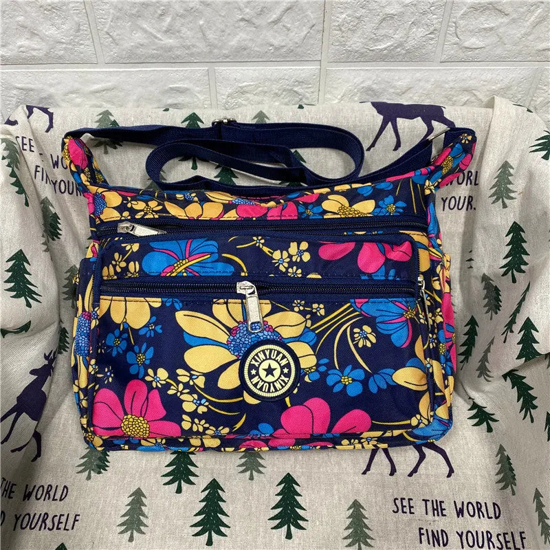 Women's Charming Durable Flower Cloth Canvas Shoulder Bags
